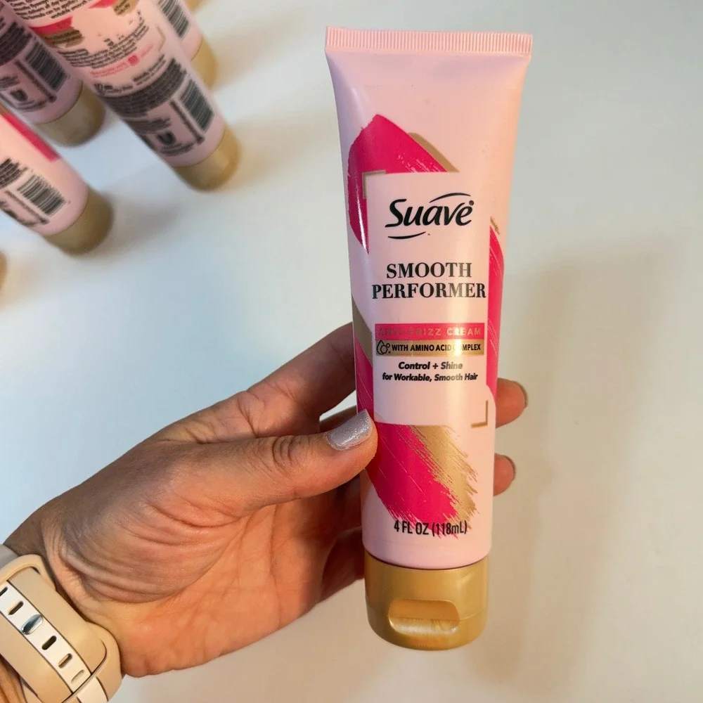 Lot of 15 Suave Smooth Performer Anti-Frizz Cream 4oz Tube Control & Shine